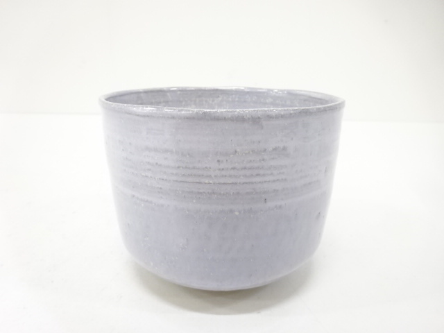 作家物　窯変　結晶釉　筒茶碗(無地箱付)